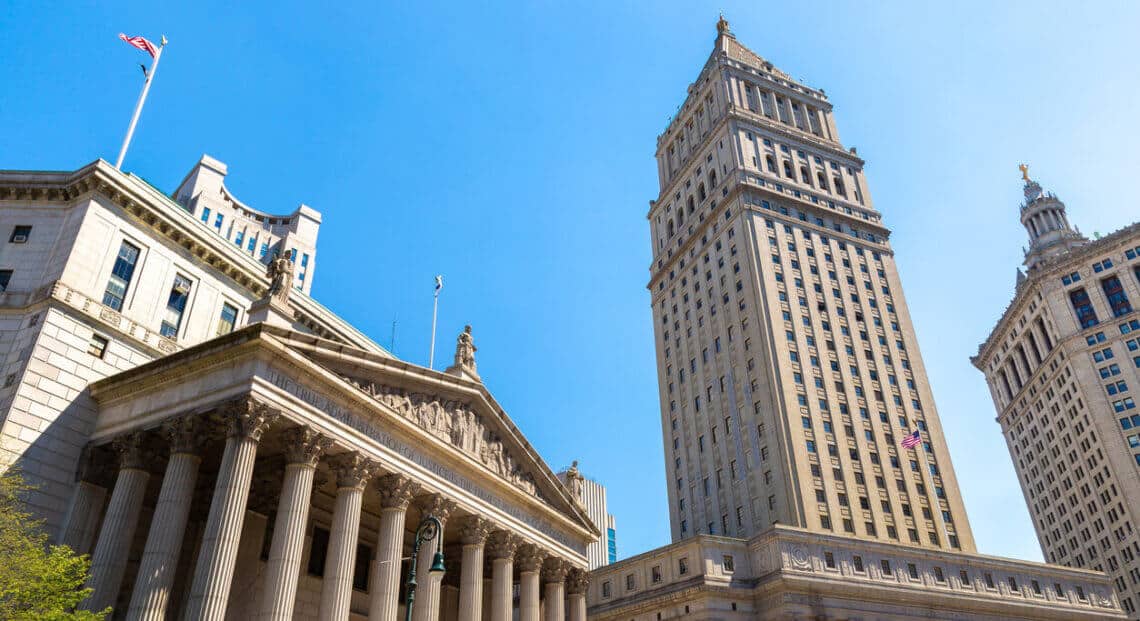 New York County Supreme Court in New York City, NY, USA