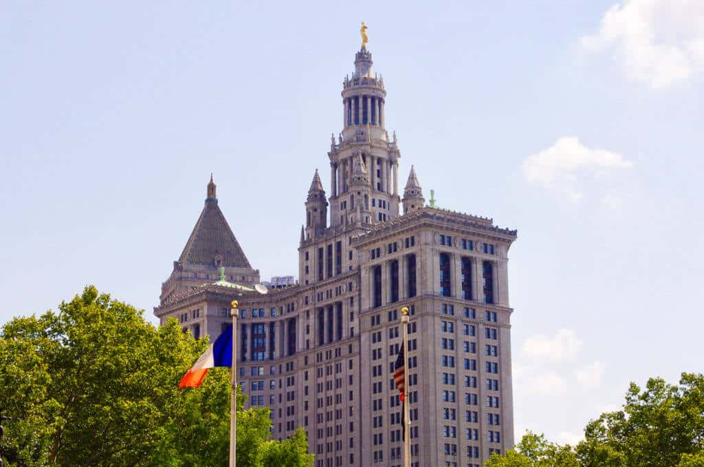 Municipal Building in City Hall area, Lower Manhattan, NYC.