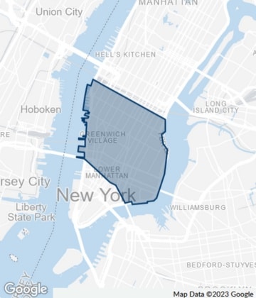 Map of the Midtown South major commercial real estate market located in Manhattan, New York City.