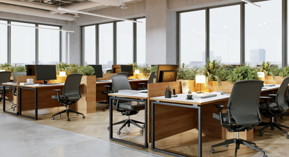 Class A co-working space in NYC with modern furniture, enhancing creativity and team energy.