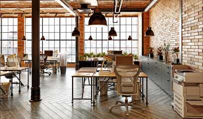 Sleek office interior, representing the transition from coworking to a private office in NYC.