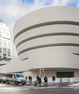 The Solomon R. Guggenheim Museum of modern and contemporary art.