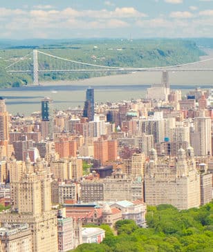 Aerial view of Upper West Side