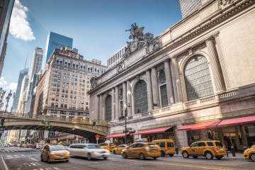 Grand Central Station, pivotal commercial hub in Midtown Manhattan.