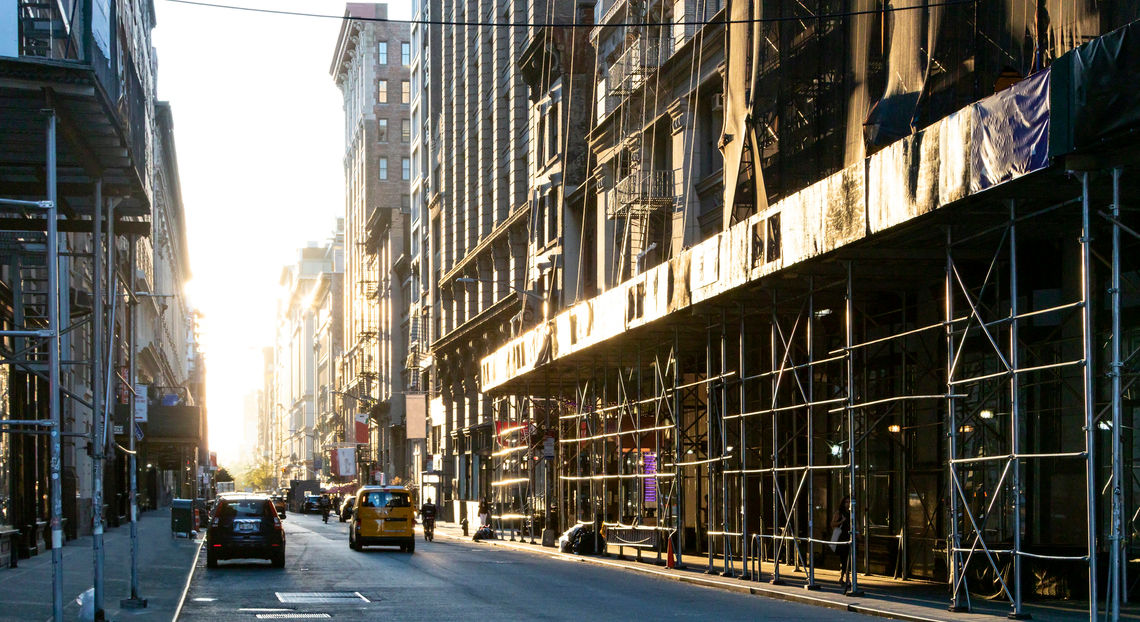 Scaffolding Covers 19th Street, Manhattan: Impact On Nyc Commercial Real Estate Search
