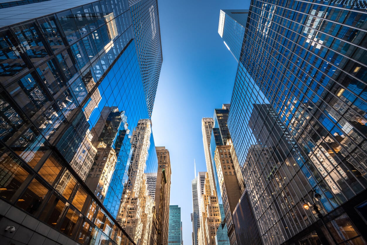 Skyscrapers in Mindtown Manhattan