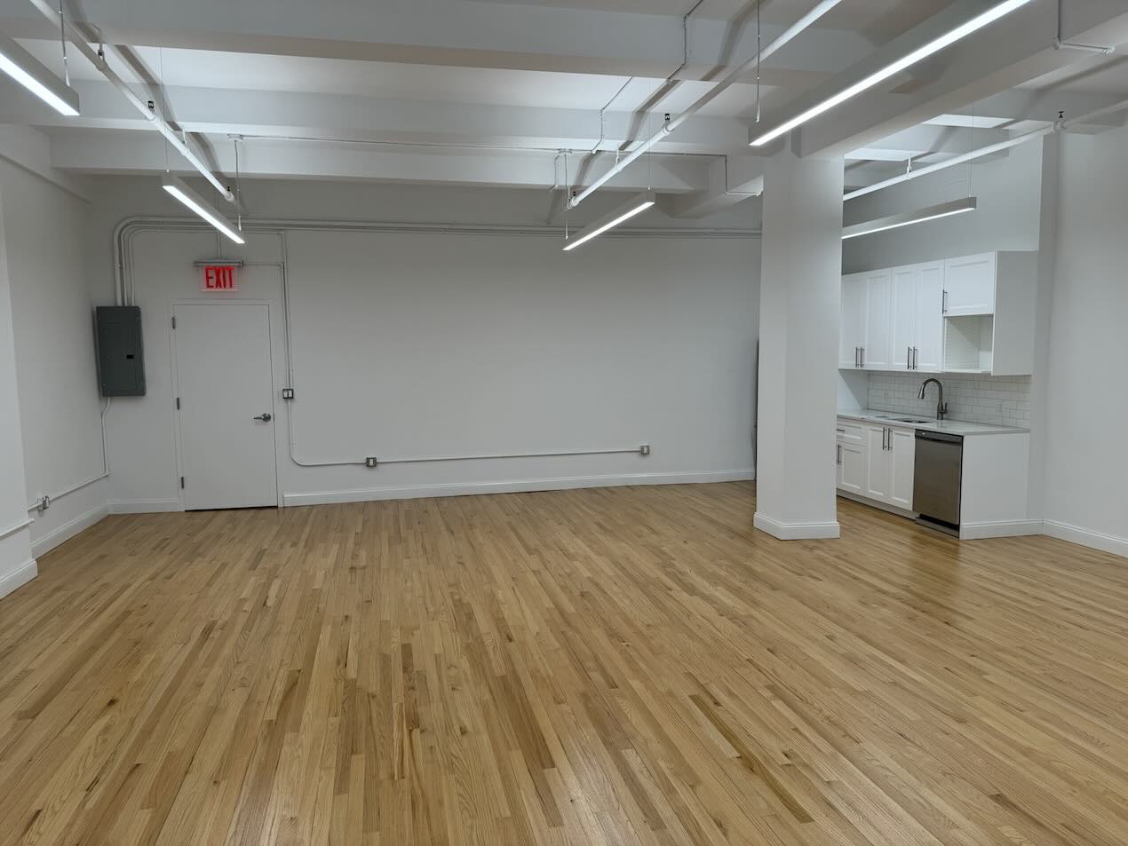 37 West 20th Street Loft Office Space - Entrance and Kitchen