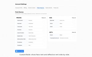 Custom fields in ScoutSpace highlight both face rent and effective rent, avoiding hidden costs.