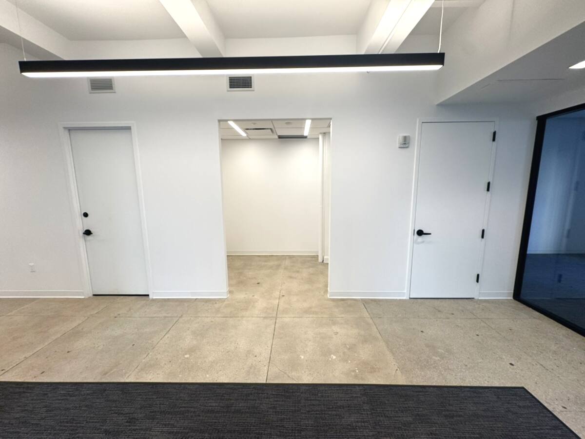 Doors and interior corridor