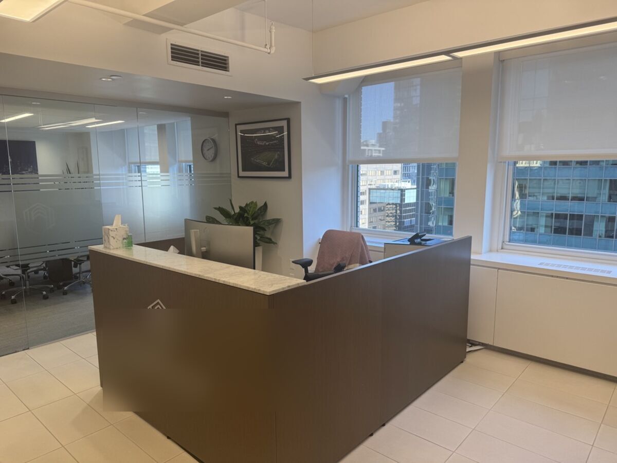 Reception area with professional entry seating