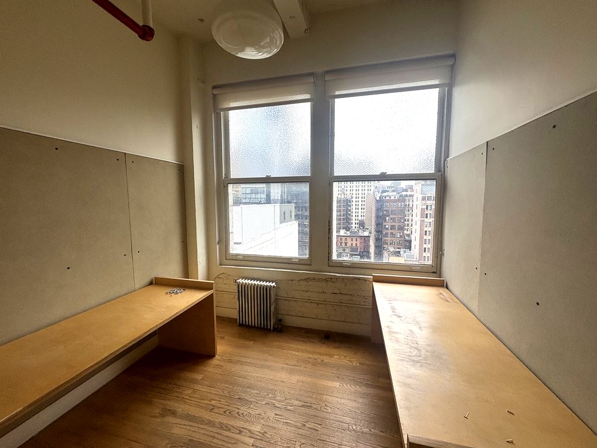 Windowed private office with city views, 12th floor at 7 West 30th Street