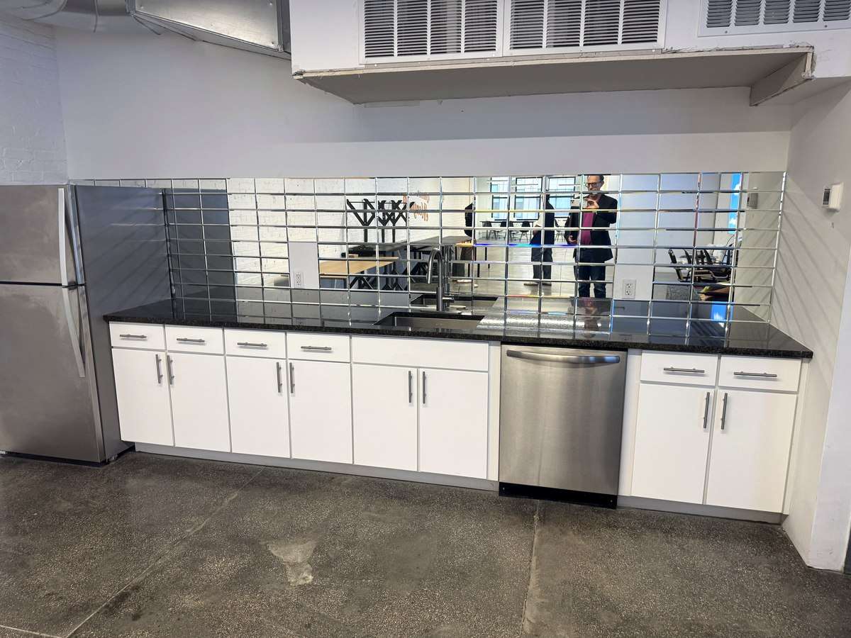 Wet pantry with white cabinets and dishwasher, 2nd floor at 426 West 14th Street