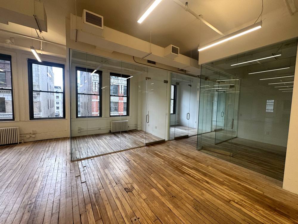 Glass partitions and loft windows, partial 9th floor at 31-37 West 27th Street
