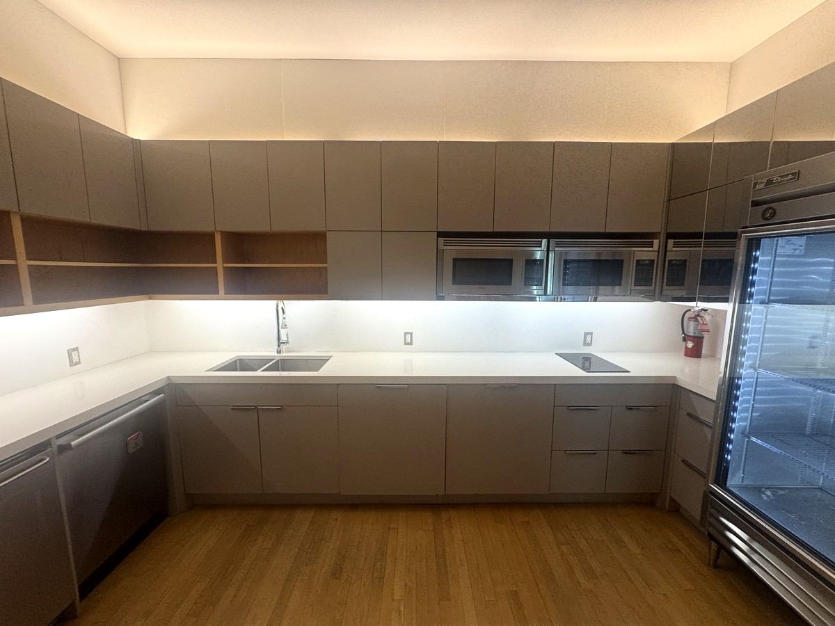 Wet pantry with stone counters and stainless appliances, 2nd floor at 380 Lafayette Street