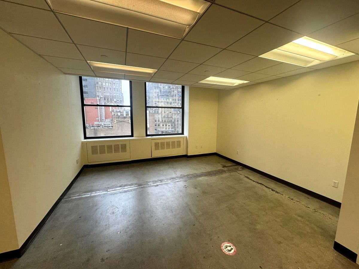 Large private office with two windows, Suite 1502A at 80 Maiden Lane