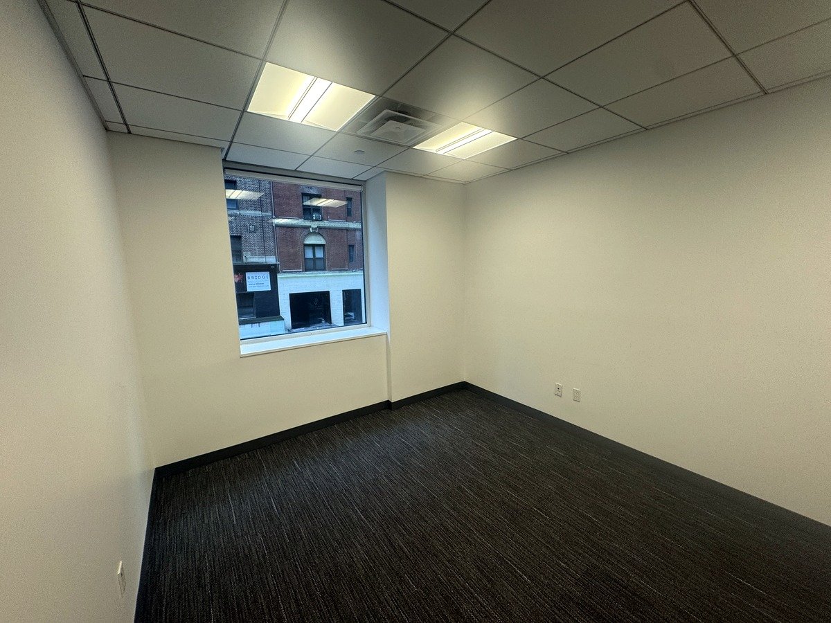 Private office with street-facing window, 12th floor at 20 West 55th Street